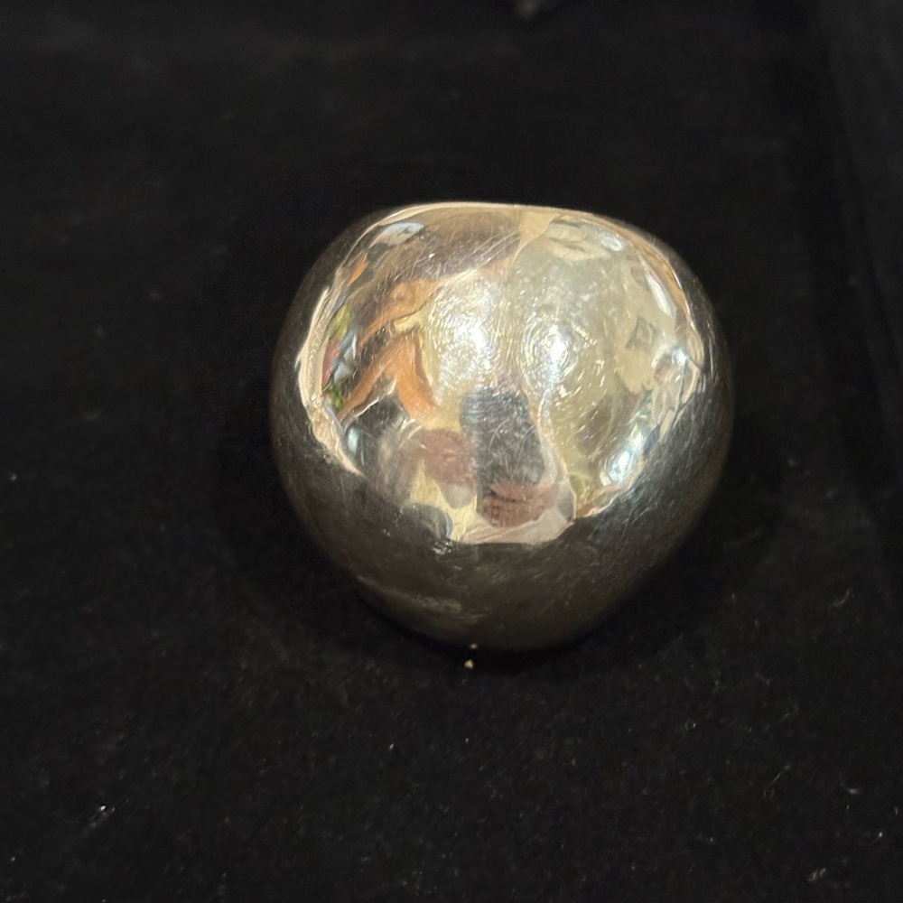 E&L Sterling Silver Extra Large Dome Ring